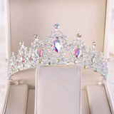 Baroque Retro Bridal Crystal Tiaras Crowns for Wedding Hair Accessory