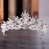 Baroque Crown Tiaras Queen Vintage Crystal Rhinestone Bridal Hair Accessories