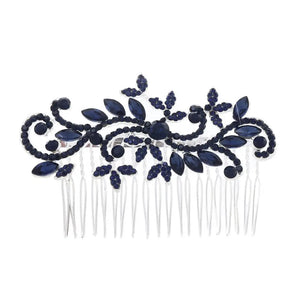 Crystal Leaves Wedding Hair Comb Clip Rhinestone Headdress