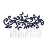 Crystal Leaves Wedding Hair Comb Clip Rhinestone Headdress