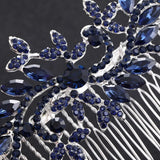 Crystal Leaves Wedding Hair Comb Clip Rhinestone Headdress