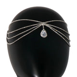 Bohemian Rhinestone Bridal Headband for Women