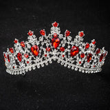 European Crystal Princess Queen Crowns Bridal Wedding Tiaras