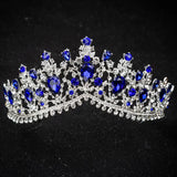European Crystal Princess Queen Crowns Bridal Wedding Tiaras