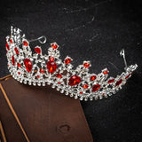 European Crystal Princess Queen Crowns Bridal Wedding Tiaras