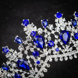 European Crystal Princess Queen Crowns Bridal Wedding Tiaras
