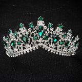 European Crystal Princess Queen Crowns Bridal Wedding Tiaras