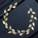 Silver Leaf Headbands Wedding Hair Accessories Women Hair Jewelry