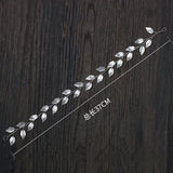 Silver Leaf Headbands Wedding Hair Accessories Women Hair Jewelry