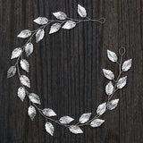Silver Leaf Headbands Wedding Hair Accessories Women Hair Jewelry
