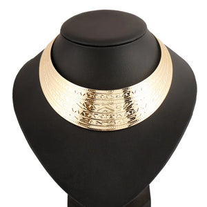 Wide Punk Necklace Charm Party Chain Choker for Women