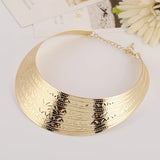 Wide Punk Necklace Charm Party Chain Choker for Women
