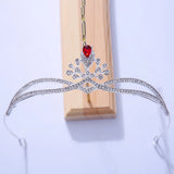 Silver Crystal Tiara Crowns Wedding Bride Party Diadems