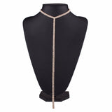 Rhinestone Choker Necklace Gem Statement Collares Bijoux
