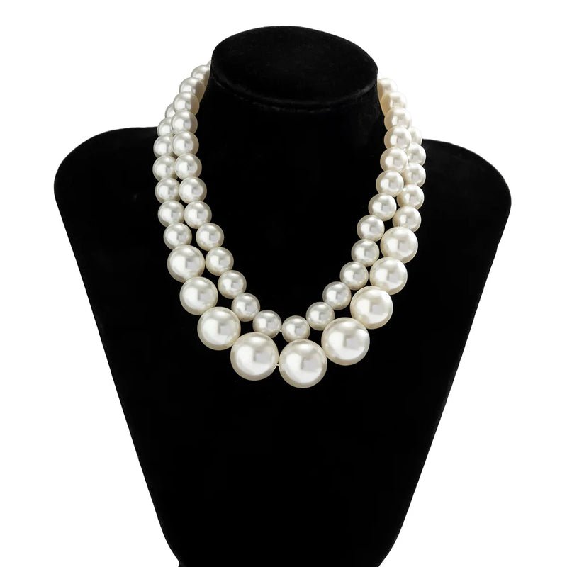 Pearl Necklace Girls Strand Bead Necklace For Women Jewelry