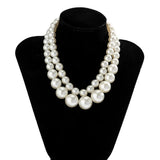 Pearl Necklace Girls Strand Bead Necklace For Women Jewelry