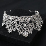 Vintage European Bride Wedding Tiaras Crystal Queen Crown Hair Accessories