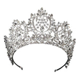 Vintage European Bride Wedding Tiaras Crystal Queen Crown Hair Accessories