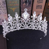 Red Crystal Bridal Tiara Rhinestone Crown Headband Hair Accessory