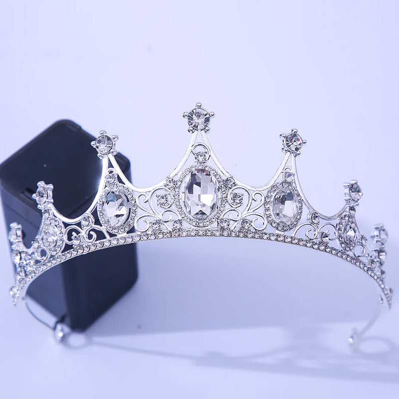 Crystal Kids Tiaras Crowns Wedding Party Diadems Rhinestone Head Accessory