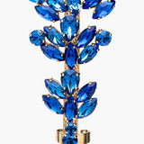 Crystal Geometric Bracelet Rhinestone Hand Ring Bangle for Women