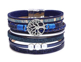 Summer Leather Bracelet Charm Pearls Bohemian Bracelets for Women