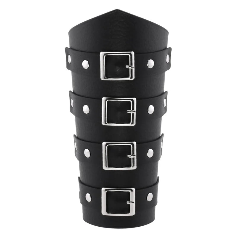 Unisex Leather Arm Armor Wristband Steampunk Bangle