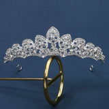 Baroque Rhinestone Crystal Crown Tiara Wedding Headdress