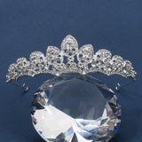 Baroque Rhinestone Crystal Crown Tiara Wedding Headdress