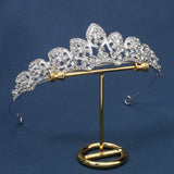 Baroque Rhinestone Crystal Crown Tiara Wedding Headdress