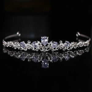 Zirconia Princess Bridal Tiara Crown for Wedding