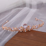 Zirconia Princess Bridal Tiara Crown for Wedding