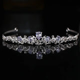 Zirconia Princess Bridal Tiara Crown for Wedding