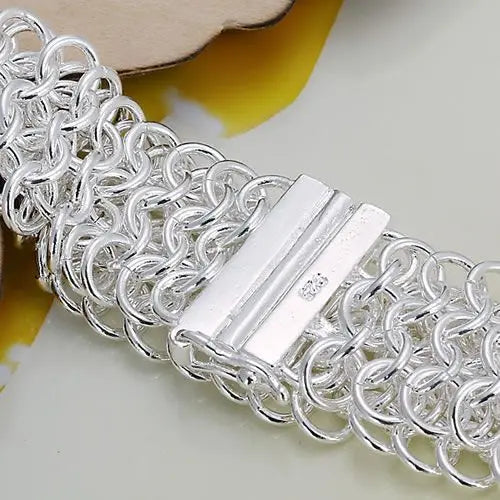 Retro S925 Silver Bracelet for Woman Big Centipede Design