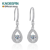 VVS1 Moissanite Drop Earrings with S925 Sterling Silver Plated 18k Earring