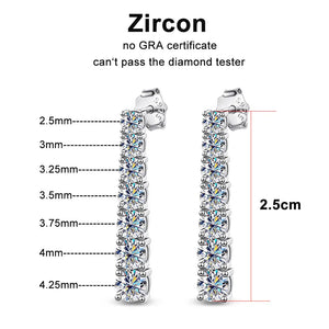D VVS1 Moissanite Pandent Earrings 18k Earring