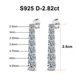 D VVS1 Moissanite Pandent Earrings 18k Earring