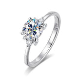 D VVS1 Moissanite Ring 18k Engagement Wedding Rings for Women