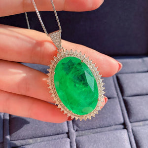 Paraiba Tourmaline Pendant Necklace Pink Quartz Gemstone Fine Jewelry