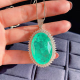 Paraiba Tourmaline Pendant Necklace Pink Quartz Gemstone Fine Jewelry
