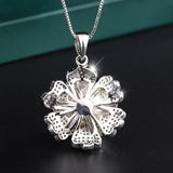 Big Pearl Pendant Necklace Lab Diamonds Anniversary Gift