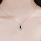 Sterling Silver I Love You Projection Necklace