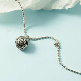 925 Silver Anklet Hollow Ball Foot Jewelry Beach Accessory