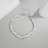 925 Silver Geometric Beads Bracelet for Women - Lucky Gift