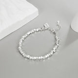 925 Silver Geometric Beads Bracelet for Women - Lucky Gift