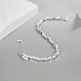 925 Silver Geometric Beads Bracelet for Women - Lucky Gift
