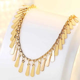 Boho Water Drop Tassel Anklets 925 Silver Ankle Chain Lady Beach Party Accessori