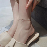 925 Silver Anklets Three Circle Foot Chain Girl Gift
