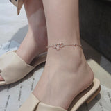 925 Silver Anklets Three Circle Foot Chain Girl Gift