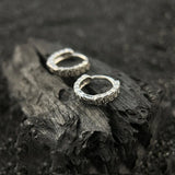 Ancient Chinese Coins Ear Buckle 925 Sterling Silver Earrings